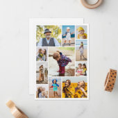 Maak je eigen 11 foto collage notitiekaartje (Voorkant / Achterkant in situ)