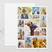 Maak je eigen 11 foto collage notitiekaartje (Voorkant / Achterkant)