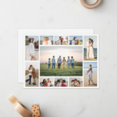 Maak je eigen 11 foto collage  notitiekaartje (Voorkant / Achterkant in situ)