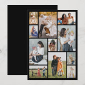 Maak Je Eigen 11 Foto Collage Notitiekaartje (Voorkant / Achterkant)
