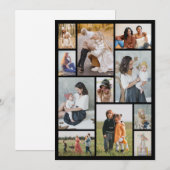 Maak Je Eigen 11 Foto Collage Notitiekaartje (Voorkant / Achterkant)