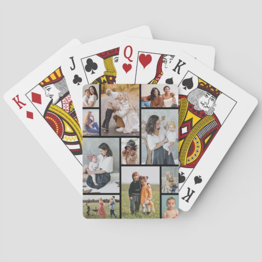 Maak je eigen 11 foto collage pokerkaarten (Achterkant)
