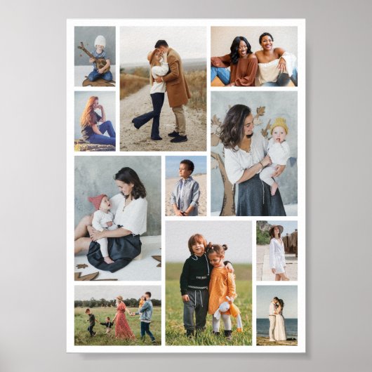 Maak Je Eigen 11 Foto Collage Poster (Voorkant)
