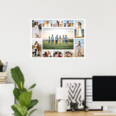 Maak je eigen 11 foto collage poster (Thuiskantoor)