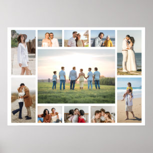 Maak je eigen 11 foto collage poster