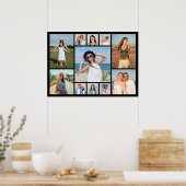 Maak Je Eigen 11 Foto Collage  Poster (Keuken)
