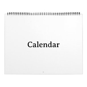 Maak je eigen 11" x 14,25" twee pagina's grote zwa kalender