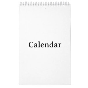 Maak je eigen 11" x 7" enkele pagina kleine witte kalender