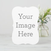 Enkele uitnodiging, Maat: 12,7  x 17,8 cm, Papier: Signature Mat, Enveloppen: Wit (Staand voorkant)