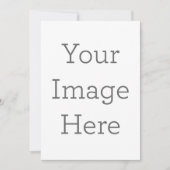 Enkele uitnodiging, Maat: 12,7 x 17,8 cm, Papier: Signature Mat, Enveloppen: Wit (Voorkant)