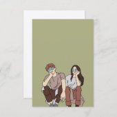 Maak je eigen 12,7 x 17,8 cm huwelijksuitnodiging kaart (Voorkant / Achterkant)