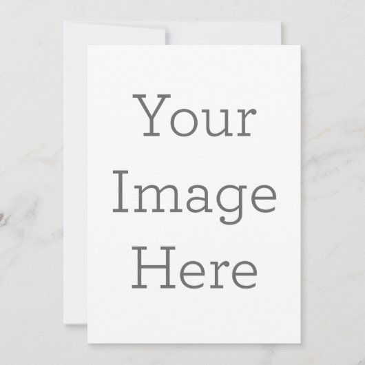 Enkele uitnodiging, Maat: 12,7 x 17,8 cm, Papier: Signature Mat, Enveloppen: Wit (Voorkant)