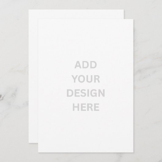 Maak je eigen 12,7 x 17,8 cm uitnodiging (Voorkant / Achterkant)