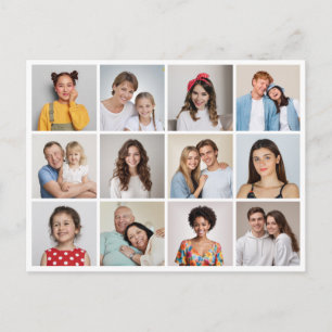 Maak Je Eigen 12 Foto Collage Ansichtkaart Briefkaart