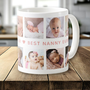 Maak Je Eigen 12 Foto Collage Beste Nanny Ooit Koffiemok