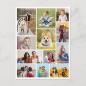 Maak Je Eigen 12 Foto Collage Briefkaart (Voorkant)