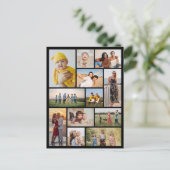 Maak Je Eigen 12 Foto Collage Briefkaart (Staand voorkant)