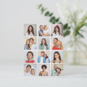 Maak Je Eigen 12 Foto Collage Briefkaart (Staand voorkant)