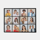 Maak Je Eigen 12 Foto Collage Deurmat (Voorkant)