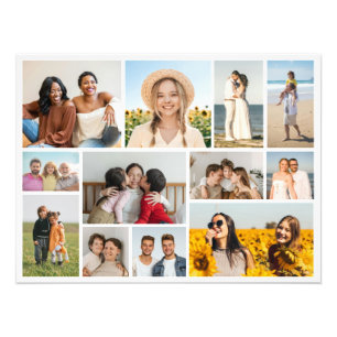 Maak Je Eigen 12 Foto Collage Foto Vergroting Afdruk