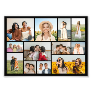 Maak Je Eigen 12 Foto Collage Foto Vergroting Afdruk