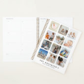 Maak je eigen 12 foto collage gepersonaliseerd jaa planner (Display)