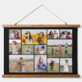 Maak Je Eigen 12 Foto Collage Hangend Wandkleed (Voorkant)