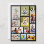 Maak Je Eigen 12 Foto Collage Kaart (Voorkant)