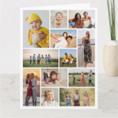 Maak Je Eigen 12 Foto Collage Kaart (Voorkant)
