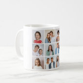 Maak Je Eigen 12 Foto Collage Koffiemok (Voorkant links)