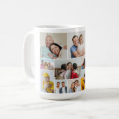 Maak Je Eigen 12 Foto Collage Koffiemok (Voorkant links)