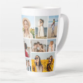 Maak Je Eigen 12 Foto Collage Latte Mok (Rechterhoek)