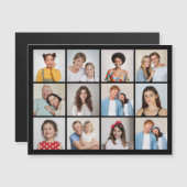 Maak je eigen 12 foto-collage magnetische kaart (Voorkant / Achterkant)