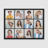 Maak je eigen 12 foto-collage magnetische kaart (Voorkant)