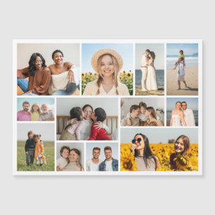 Maak Je Eigen 12 Foto Collage Magnetische Kaart
