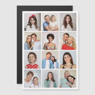 Maak Je Eigen 12 Foto Collage Magnetische Kaart
