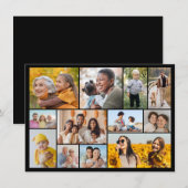 Maak je eigen 12 foto-collage notitiekaartje (Voorkant / Achterkant)