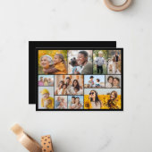 Maak je eigen 12 foto-collage notitiekaartje (Voorkant / Achterkant in situ)