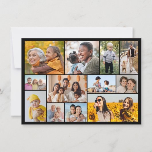 Maak je eigen 12 foto-collage notitiekaartje (Voorkant)
