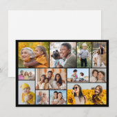 Maak Je Eigen 12 Foto Collage Notitiekaartje (Voorkant / Achterkant)
