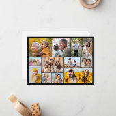 Maak Je Eigen 12 Foto Collage Notitiekaartje (Voorkant / Achterkant in situ)