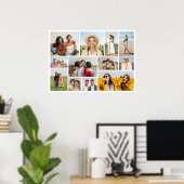 Maak Je Eigen 12 Foto Collage Poster (Thuiskantoor)