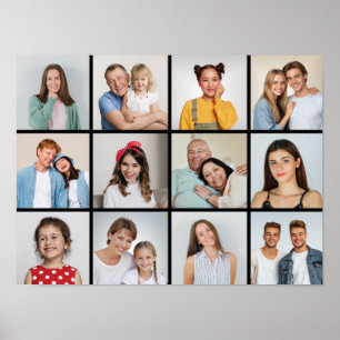 Maak Je Eigen 12 Foto Collage Poster
