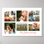 Maak Je Eigen 12 Foto Collage Poster (Voorkant)