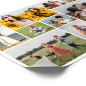 Maak Je Eigen 12 Foto Collage Poster (Hoek)