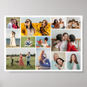 Maak Je Eigen 12 Foto Collage Poster