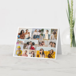 Maak Je Eigen 12 Foto Collage Vouwkaart Kaart