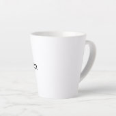 Maak je eigen 12 oz kleine latte mok (Rechterhoek)