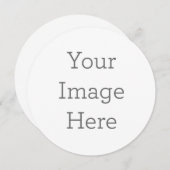 Enkele uitnodiging, Maat: 13,3 x 13,3 cm, Papier: Signature Mat, Enveloppen: Wit (Voorkant / Achterkant)