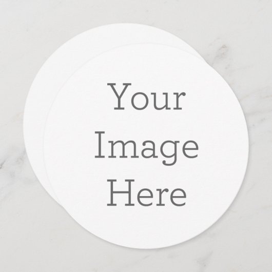 Enkele uitnodiging, Maat: 13,3 x 13,3 cm, Papier: Signature Mat, Enveloppen: Wit (Voorkant / Achterkant)